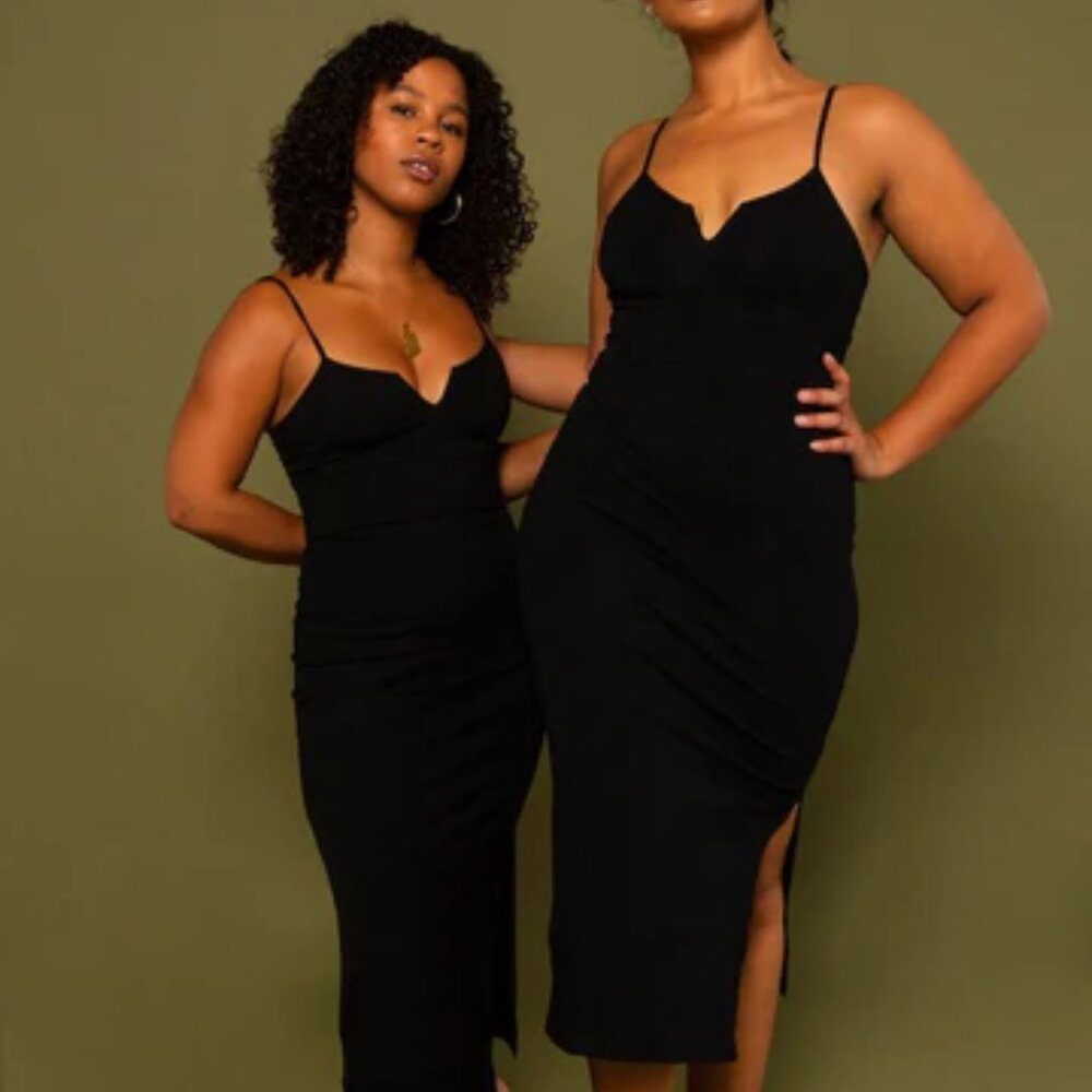 Manners London Saffi dress in Black - Size XL